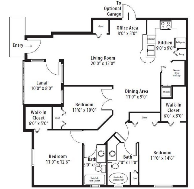 Floorplan - Springs at Palma Sola Apartments