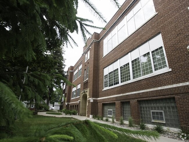 Front of Apartment Building - Elementary School Apartments