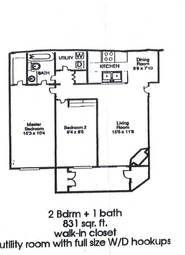 Building Photo - 2 Bed 1 Bath Washer/Dryer in unit!