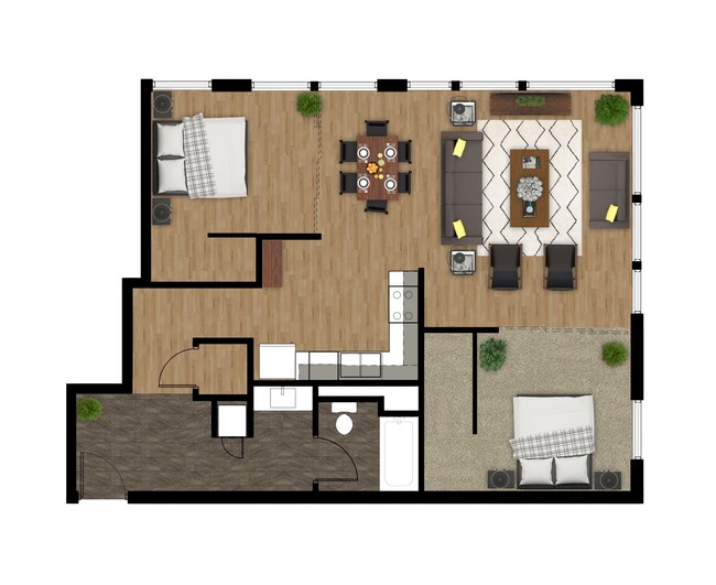 B1 Floor Plan - Besa Monona