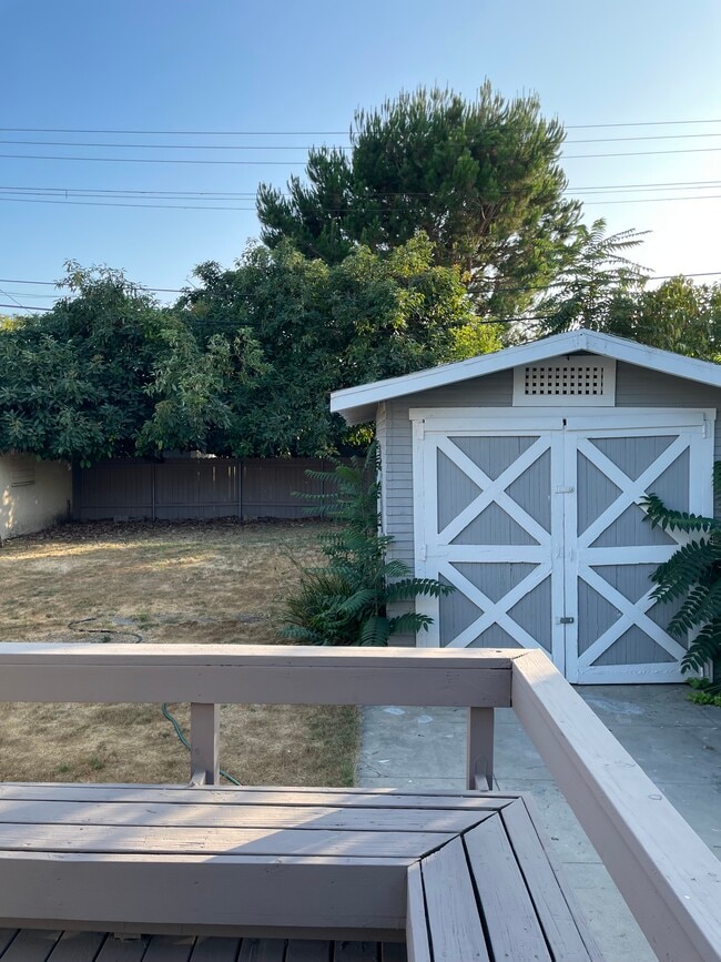 Back Yard and Garage View from Deck - 3346 La Clede Ave