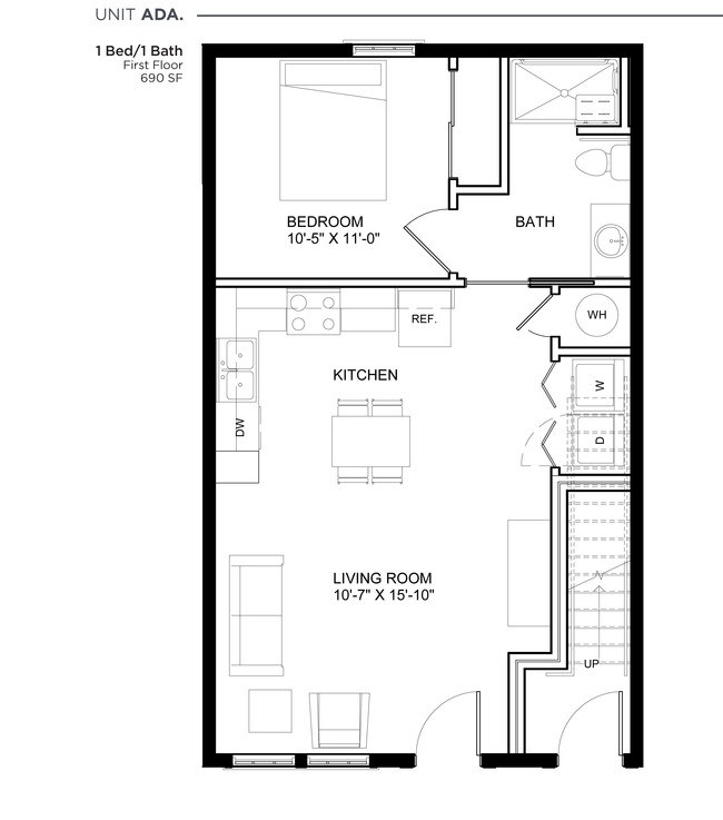 Floorplan - Royal Oak Apartments