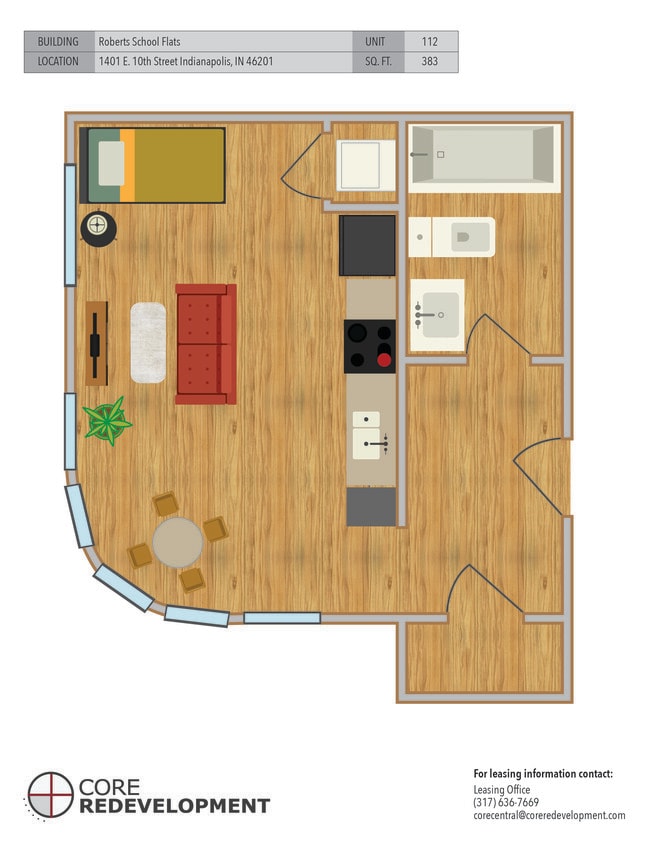 Floorplan - Roberts School Flats