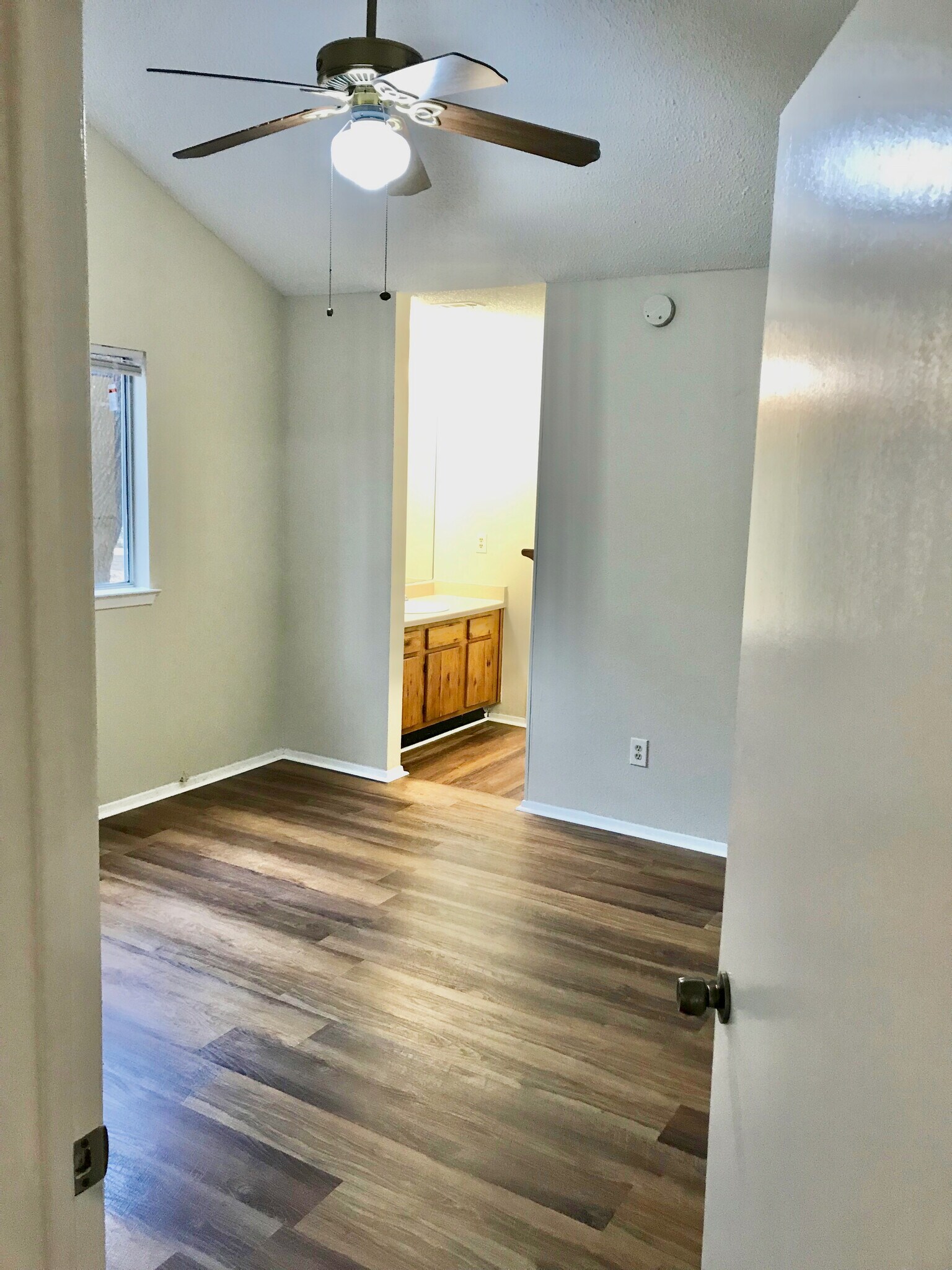 Unit A master bedroom and bath - 4504 Dorsett Oaks Cir