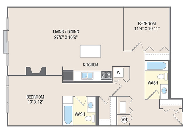 Floorplan - 2010 W Pierce Apartments