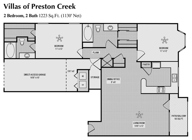 Floorplan - Villas Of Preston Creek