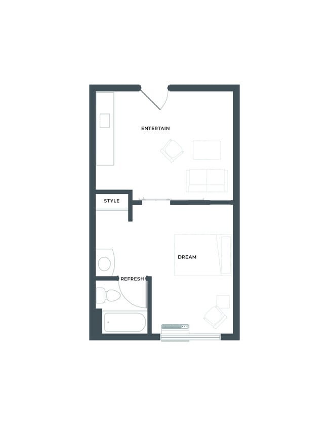A5 Floor Plan - 1105 Flats at North Hills