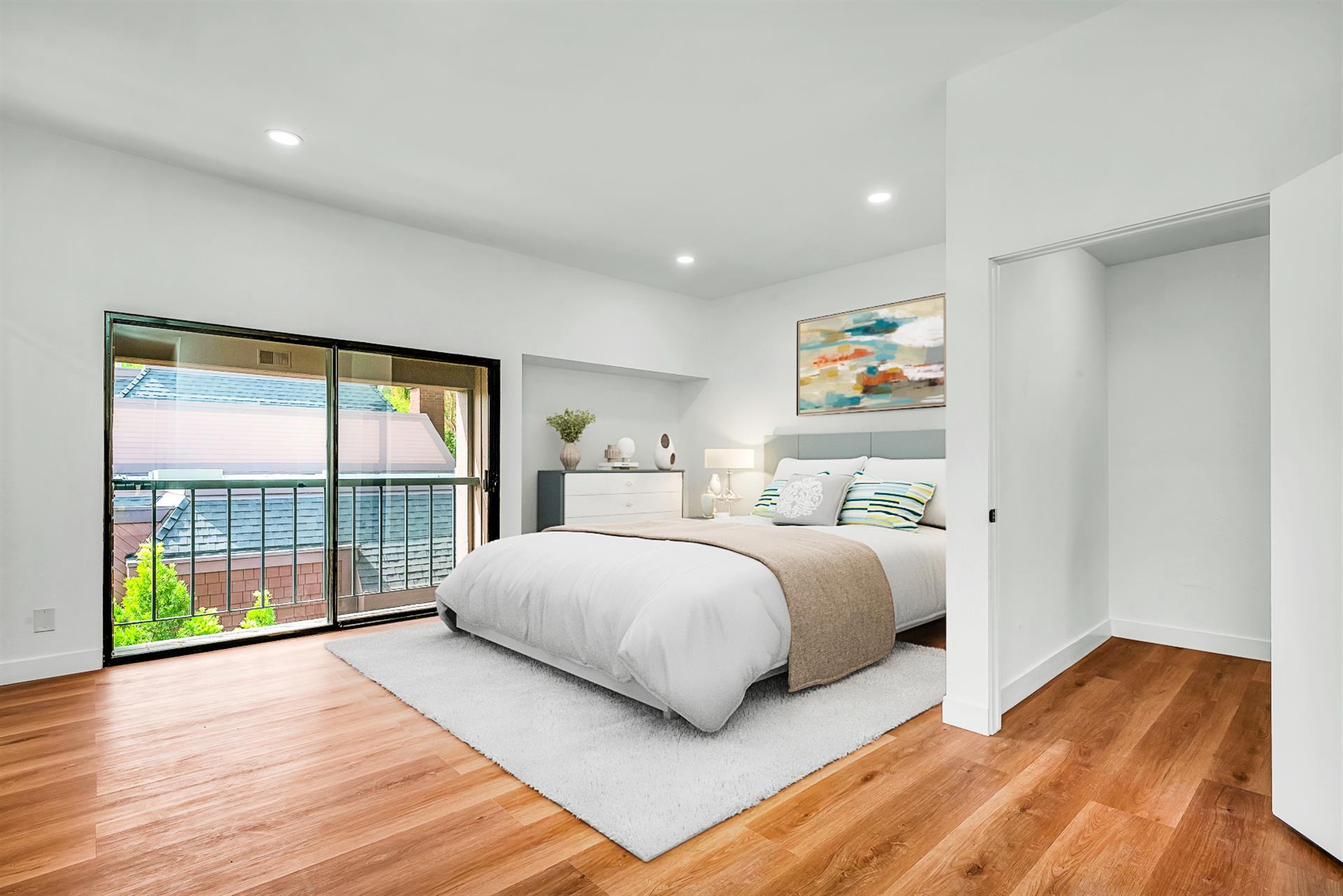 Primary Bedroom Staged - 4425 Alla Rd