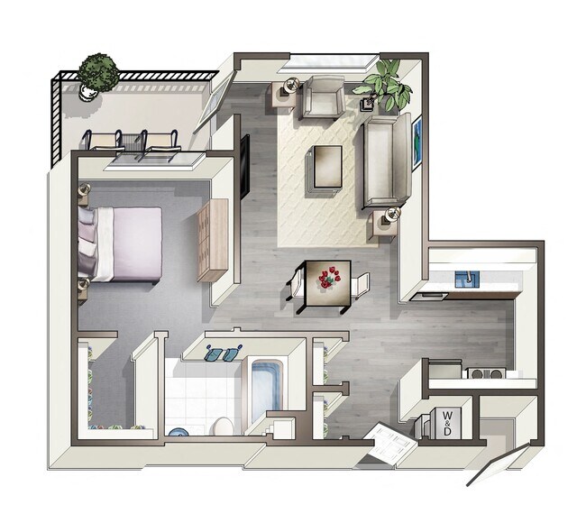 Floorplan - Artist Walk Apartments