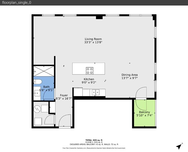 Building Photo - $1,850.00, Studio condo with one bathroom.