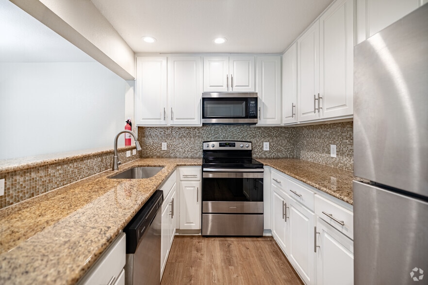 1BR, 1BA - 780 SF - Kitchen - Dominion at Oak Forest