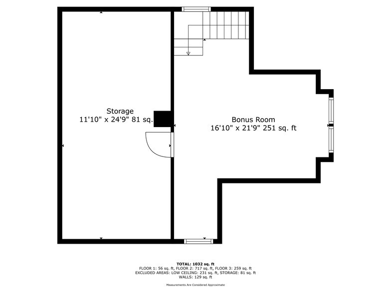Unit B upper Floor plans - 235 Prospect St