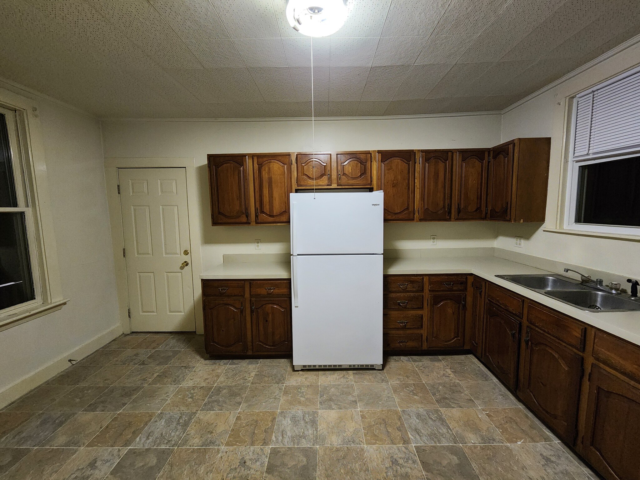 Back door, another view of the kitchen (from middle room) - 46 Saunders St