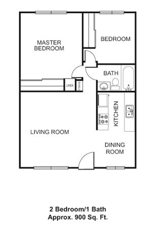 2BR/1BA - Waring Gardens