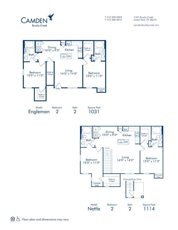 Floorplan - Camden Brushy Creek