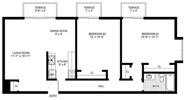 Floorplan - North Hills Apartments, LLC