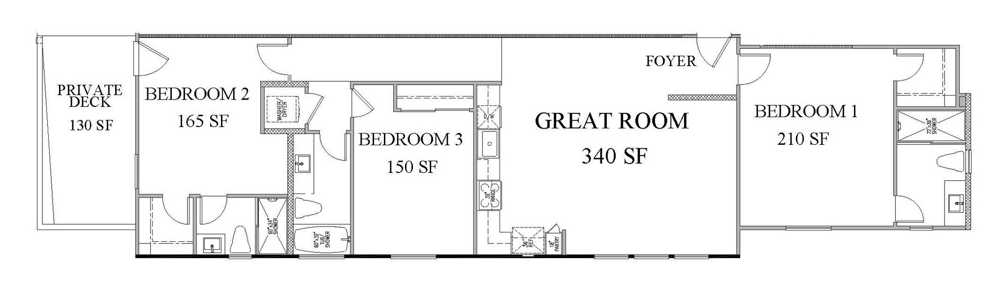 3 Bedroom Floorplan - 919 39th Ave