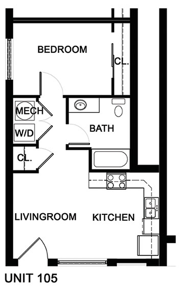 1BR/1BA - Ware Hotel