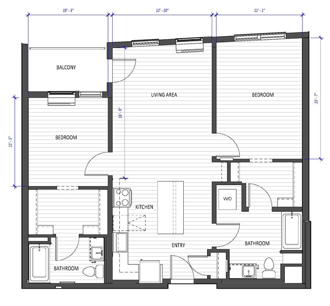 Floorplan - Hyas Point Apartments