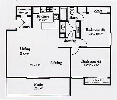 2BR/1BA - The Continental (03/26)
