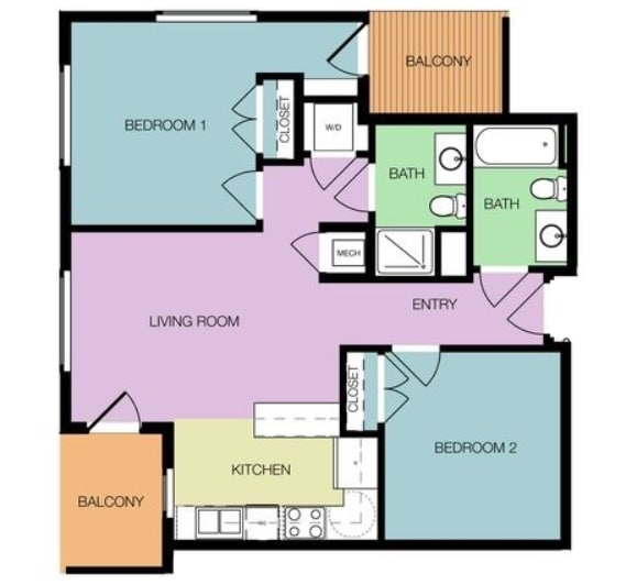 2BD2BS 815 - Terrace at the Masonry