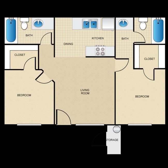 Floorplan - Deerfield Village on Fort Lowell