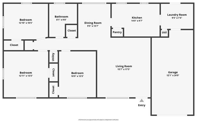 Building Photo - Updated 3/1 Home with Vaulted Ceilings & Large Fenced Backyard