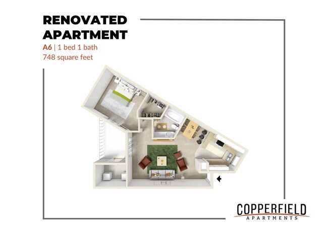 Copperfield Apartments - A6 Renovated - Copperfield Apartments