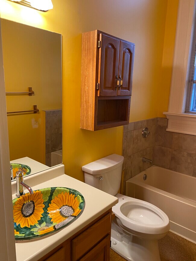 Bathroom with tub & shower head just added - 27 Hillside Pl