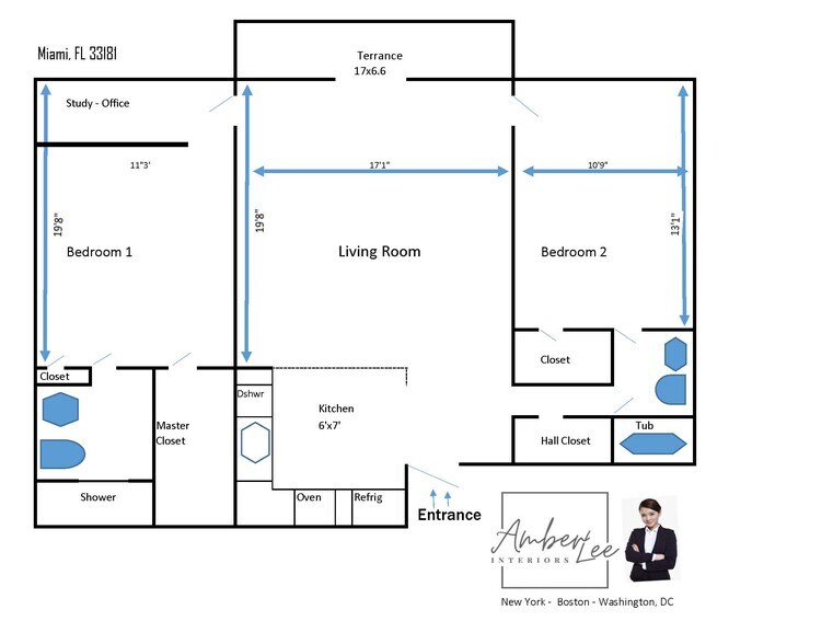 Split floor plan! - 13499 Biscayne Blvd