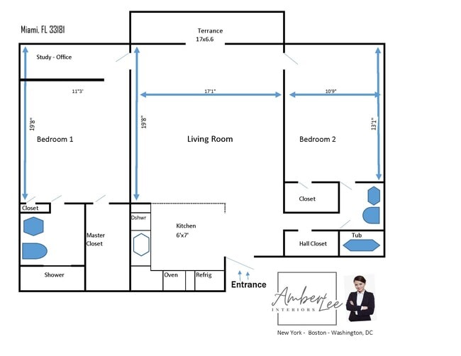 Split floor plan! - 13499 Biscayne Blvd