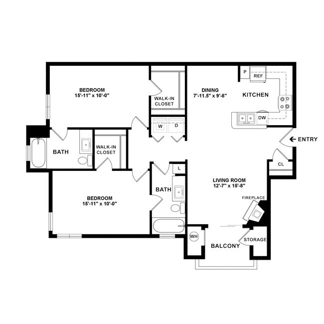 Floorplan - The Falls at Willow Creek
