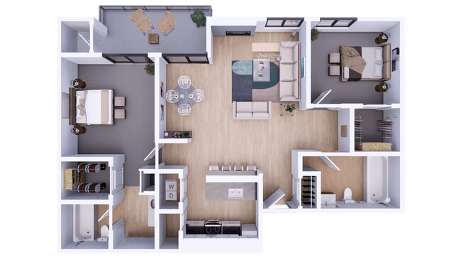 Floorplan - Gentrys Walk Apartments