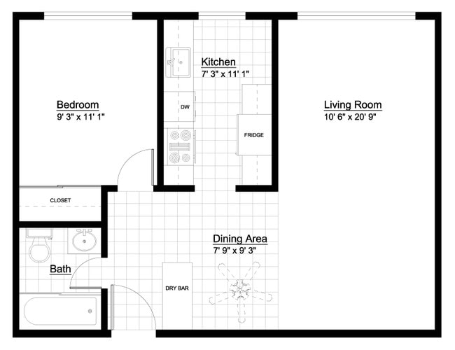 One Bedroom - Oakbrook