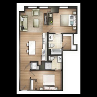 Floorplan - The Land Bank Loft Apartments