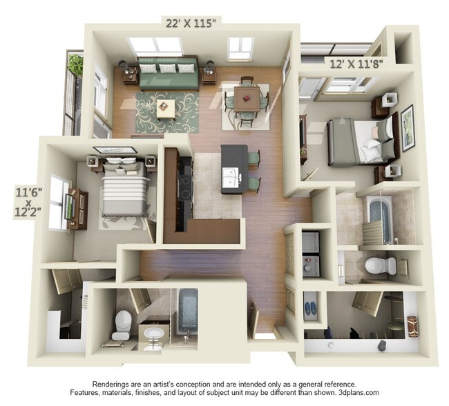 Floorplan - 1818 Platinum Triangle