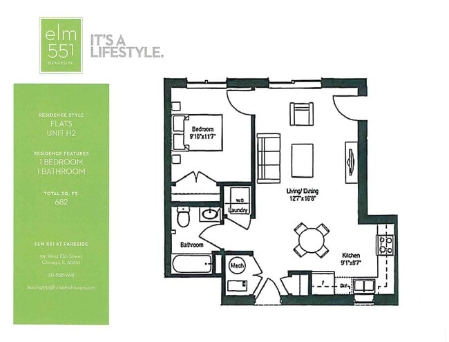 Floorplan - Elm 551 at Parkside