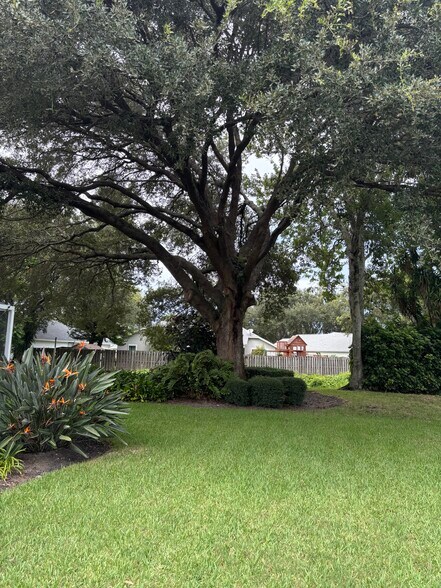 Backyard by large Oak - 720 Samuel Chase Ln