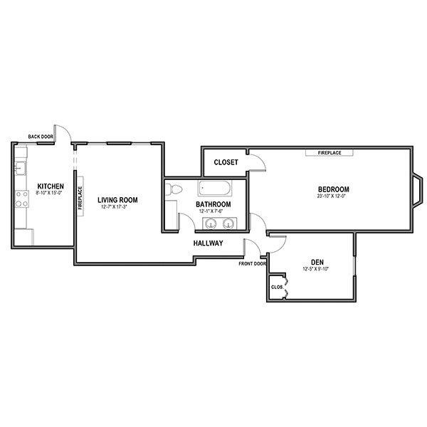 Floorplan - Howe and Maryland Apartments