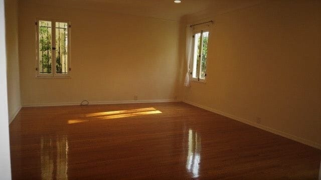 Master Bedroom with Windows Opening to the Garden - 1103 S Crescent Heights Blvd