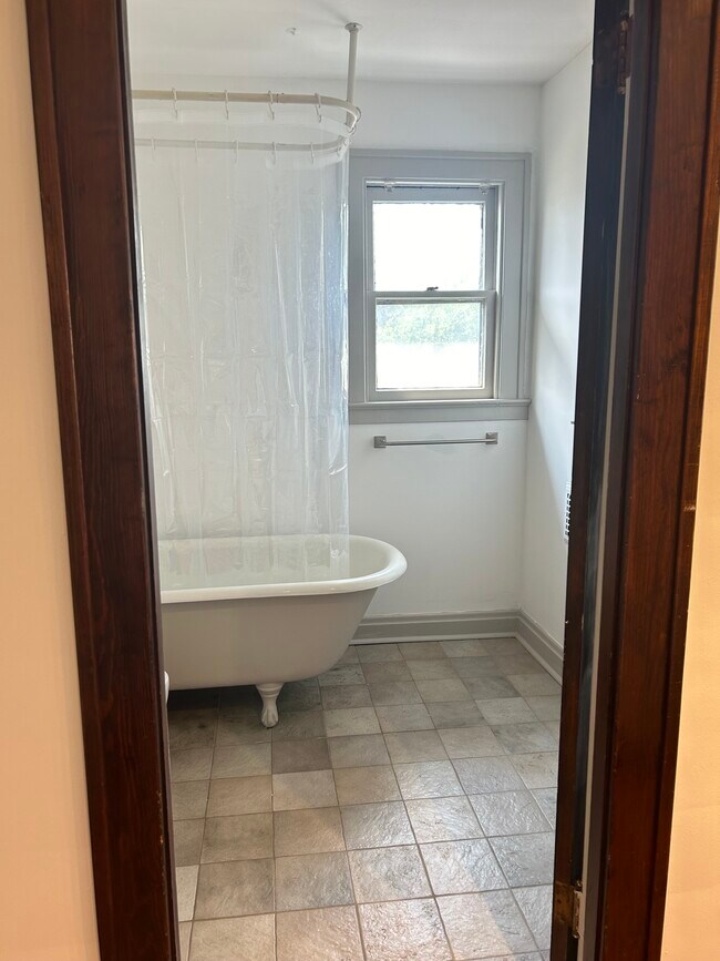 Ceramic floor, original claw foot tub - 615 S 6th St