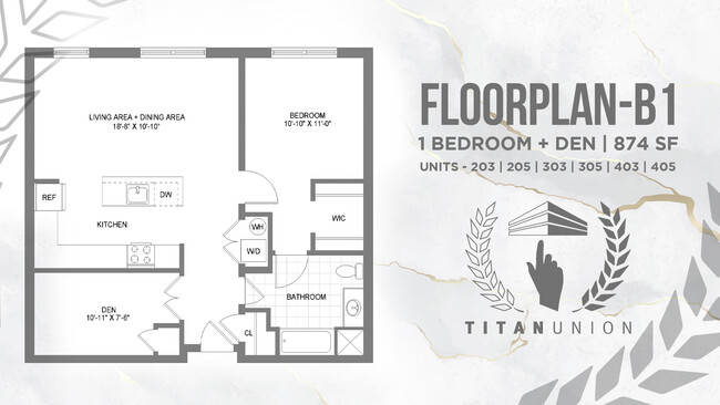 Floorplan - Titan Union Luxury Apartments