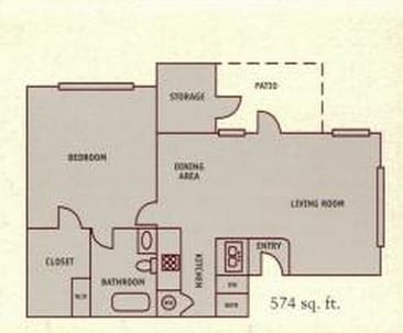 1BR/1BA - Turnberry Apartments