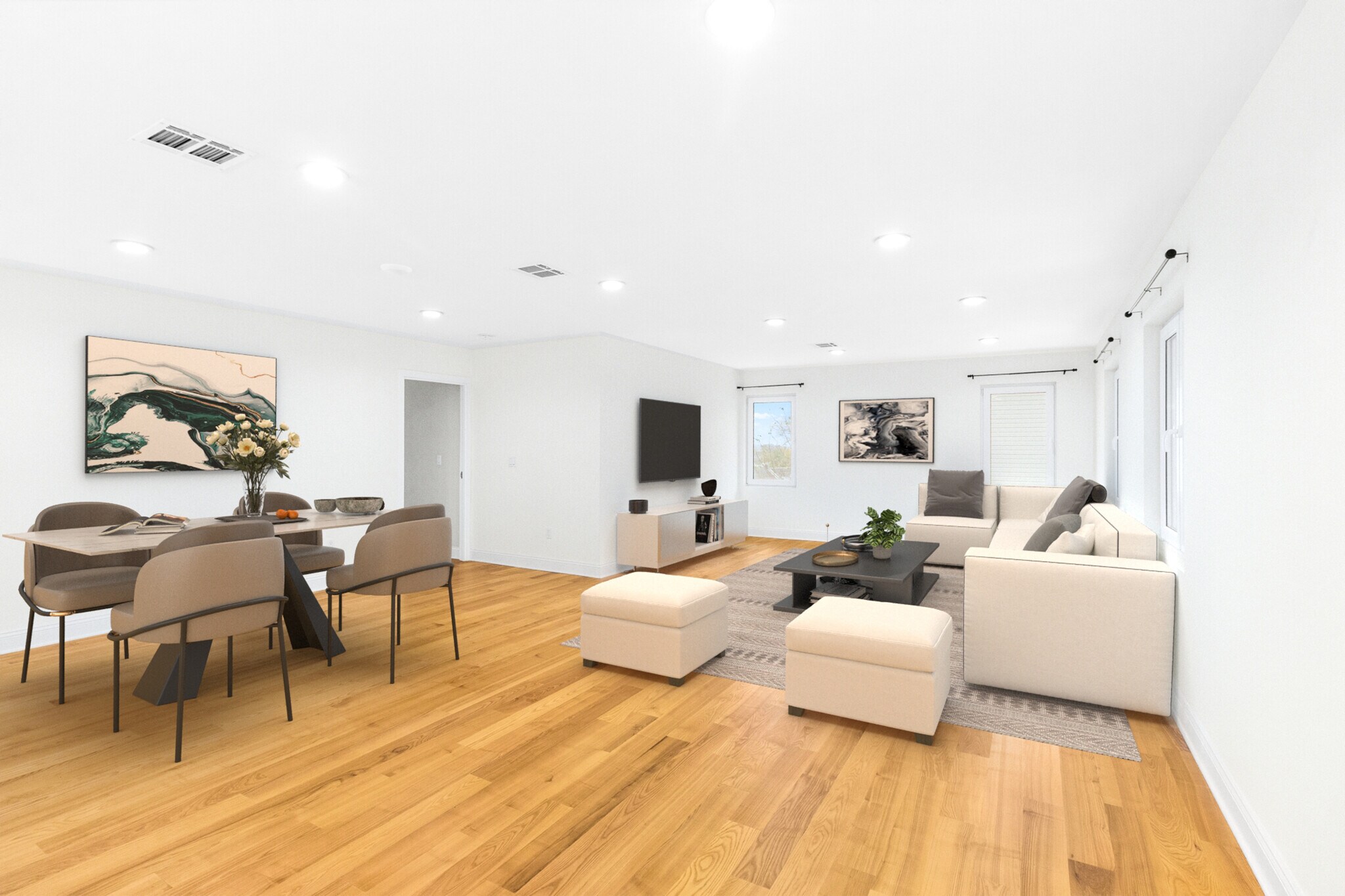 Living Room/Dining Room - 71 Saint Marys Pl
