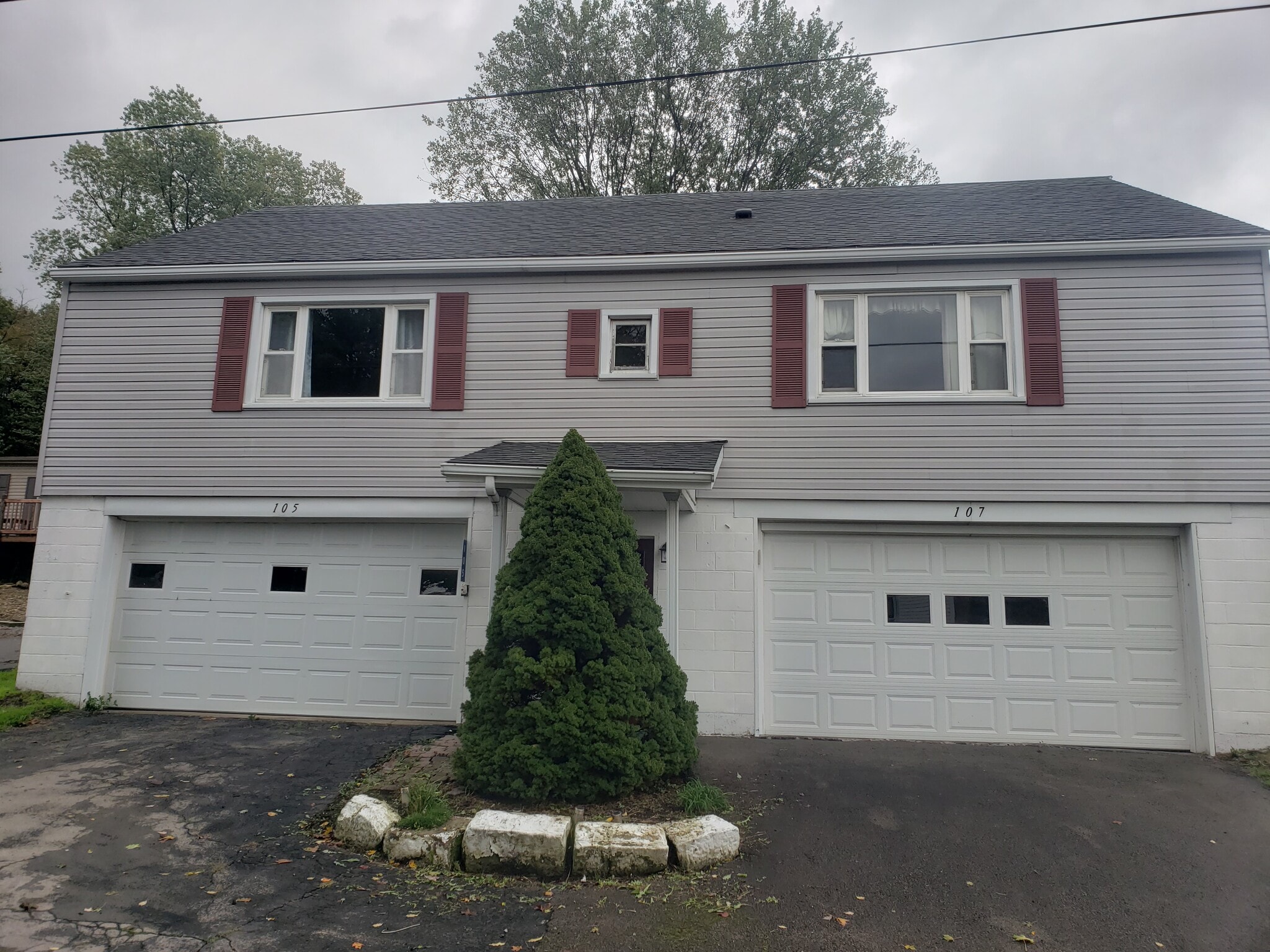 Front of Duplex - 105 Olive St