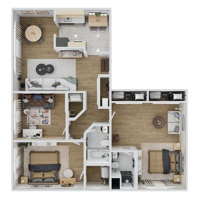 3 Bedroom - Imperial Apartments