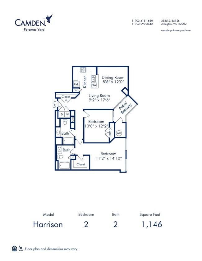 Floorplan - Camden Potomac Yard