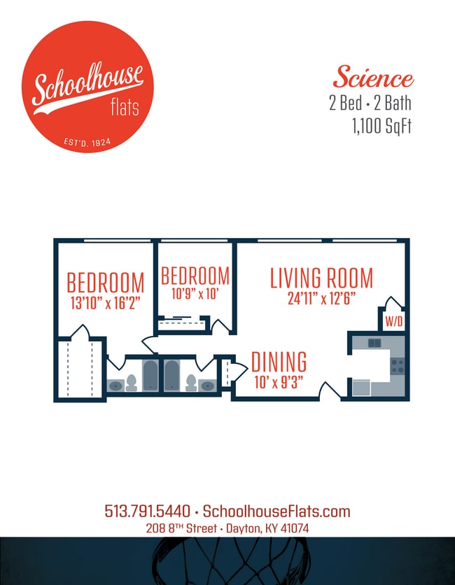 Floorplan - Schoolhouse Flats Apartments