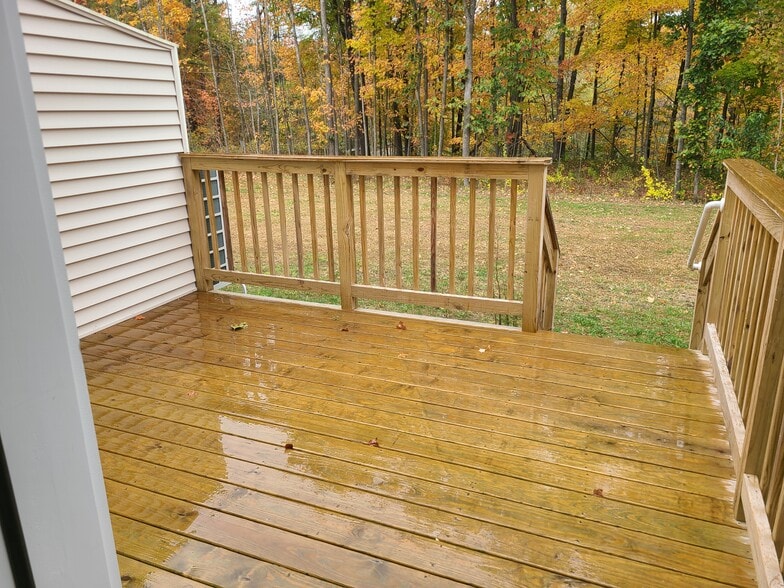 The view from the back porch. Often, a group of wild turkeys walks by! - 24 Wilsons End Pl
