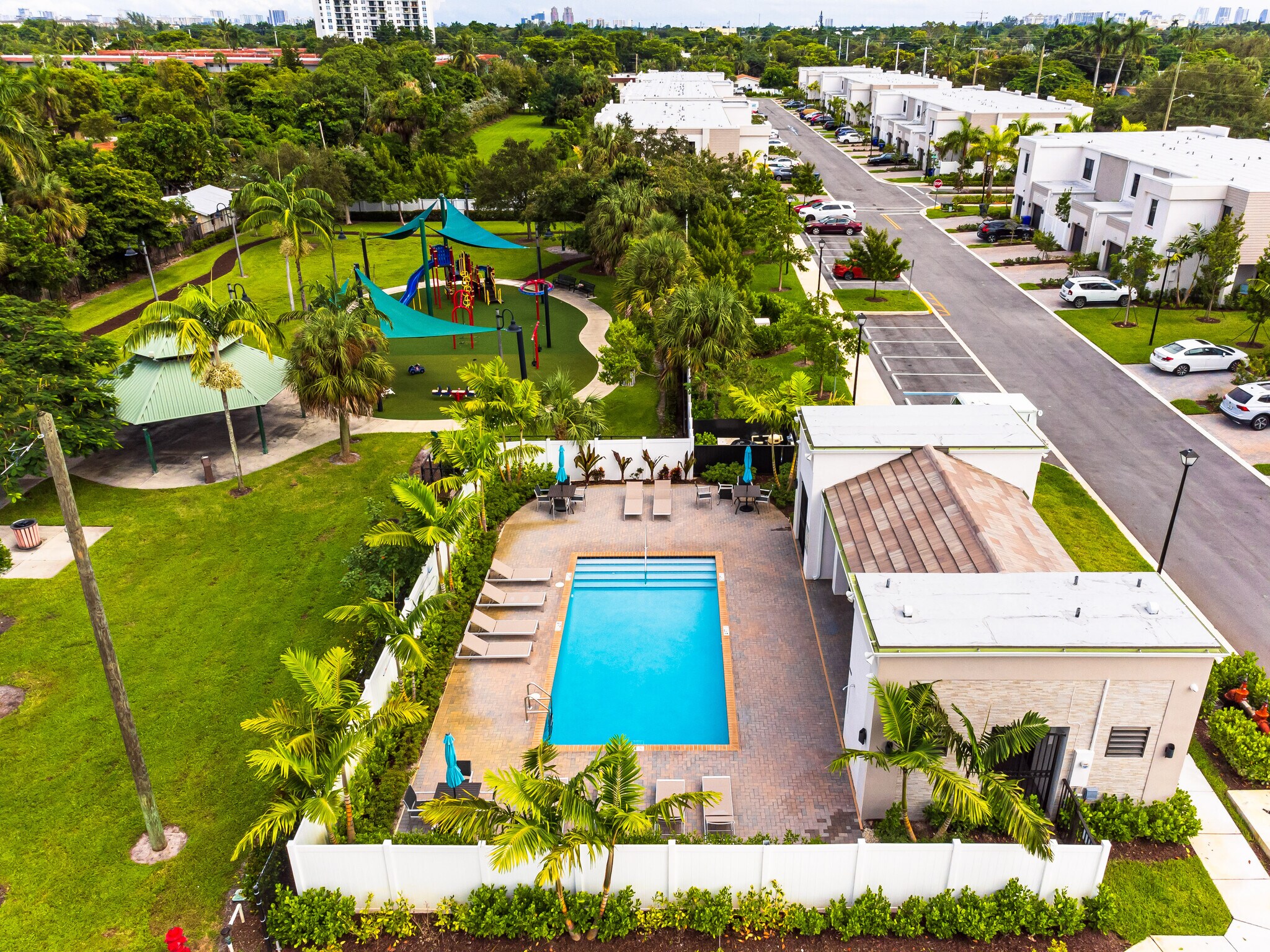 Community pool, gazebo and play area - 409 NW 17th St